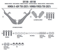 GIVI SR1188 Portapacchi Posteriore Specifico Per Honda X-ADV 2021