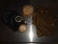 CCCP UdSSR Gasmaske Gr&ouml;&szlig;e 0 GP-5m Schwarz mit Zubeh&ouml;r