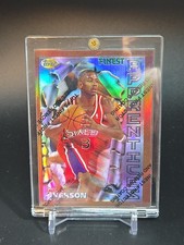 1996/97 Topps Finest ALLEN IVERSON ROOKIE REFRACTOR W/ COATING #69🔥ULTRA RARE🔥