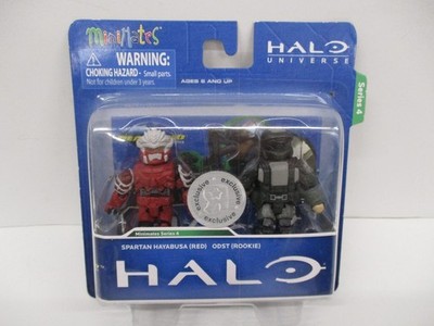 Minimates Series 4 Halo 2er-Pack Spartan Hayabusa (Red) & ODST (Rookie)