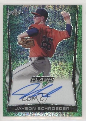 2018 Leaf Flash Green /15 Jayson Schroeder #BA-JS1 Auto