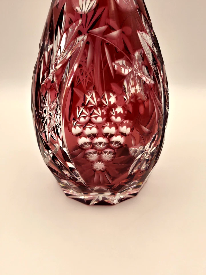 ¡Jarra de arándano Nachtmann cortada a cristal y JUEGO DE 12 (4,5") vasos! ¡Bonito! Foto 4 de 4