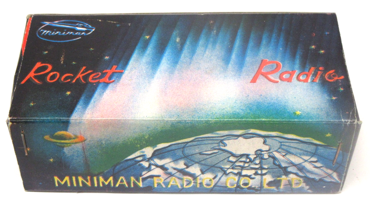 1950's Miniman MG-305 ROCKET Germanium Crystal Radio Mint in Box