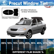 Window Privacy Film Precut Window Tint 2ply For 2003-2008 Toyota Corolla Sedan