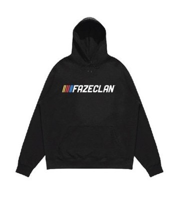 Faze Clan x Nascar Hoodie Men's Medium Black Pull Over New 