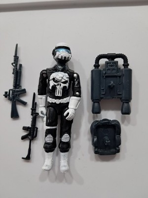 Gi Joe Black Major Steel Brigade Punisher Figure 3.75 Factory Custom