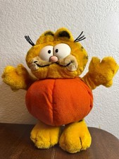 Vtg Dakin Garfield In The Pumpkin Plush Stuffed Animal Cat 1978 10" Doll Figure