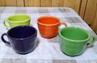 4pc Fiestaware Coffee Tea Mugs Cups Homer Laughlin HLC Tea Coffee Fiesta