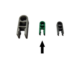 100 MICRO K'NEX Green Connectors Clips Single Position Coaster Small Pieces KNEX