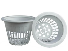 Cz Garden Supply 3 inch Net Cups Heavy Duty Pots Wide Rim Design - Orchids Aqua