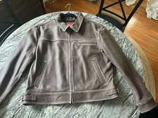 Multimer Mens Brown Leather Short Jacket Full...