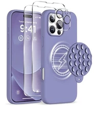 Magnetic Silicone Case for iPhone 16 Pro Max 6.9-Inch, Compatible with MagSafe