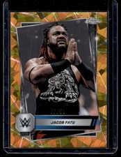 2025 Topps Chrome WWE Sapphire Gold Jacob Fatu 07/50 #100