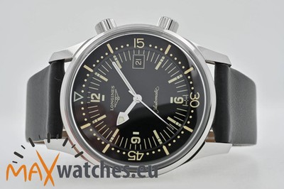 Longines Heritage Legend Diver L37744500 Black Dial