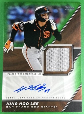 2026 Topps Series Jung Hoo Lee #MLMA-JHL Player Worn Auto MEM /99