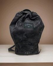 Callaway Clubhouse Drawstring Backpack Solid Black EUC