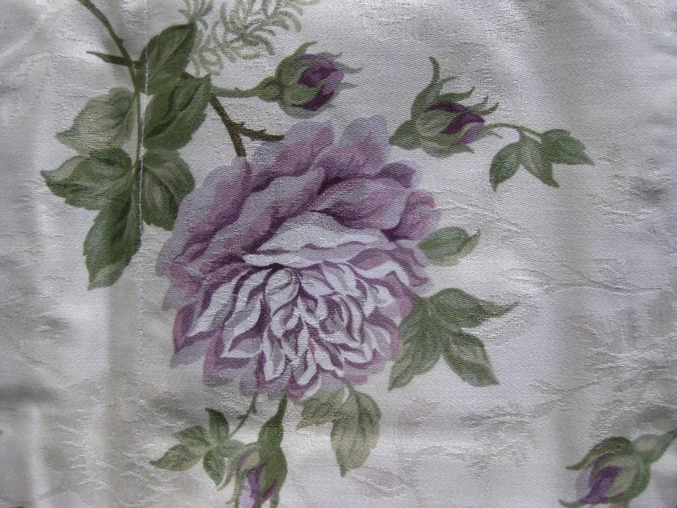 2 cenefas Waverly Fairfield Ambridge rosa amatista lila lavanda floral a cuadros  Foto 4 de 4