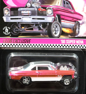 Hot Wheels 66 1966 Chevy Super Nova RLC Pink Party Red Line Club Car In Protecto