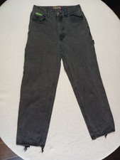 Empyre Tori Skater Jeans Size 8 Women Baggy Black Wash Denim CX71