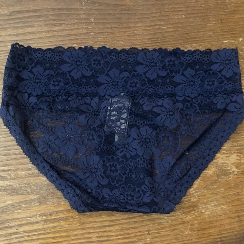 Victoria’s Secret Pink Lace Hiphugger/hipster Panty Navy Blue Size Xs - Picture 2 of 3