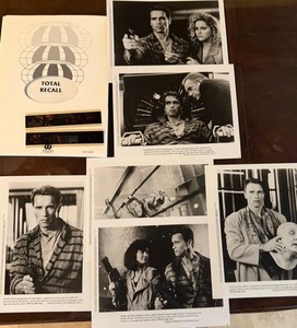 TOTAL RECALL ARNOLD SCHWARZENEGGER MOVIE PRESS KIT LOT OF PHOTOS SLIDES