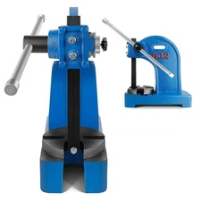2t Manual Arbor Press Maximum Height Manual Desktop Punch Press Machine BLUE