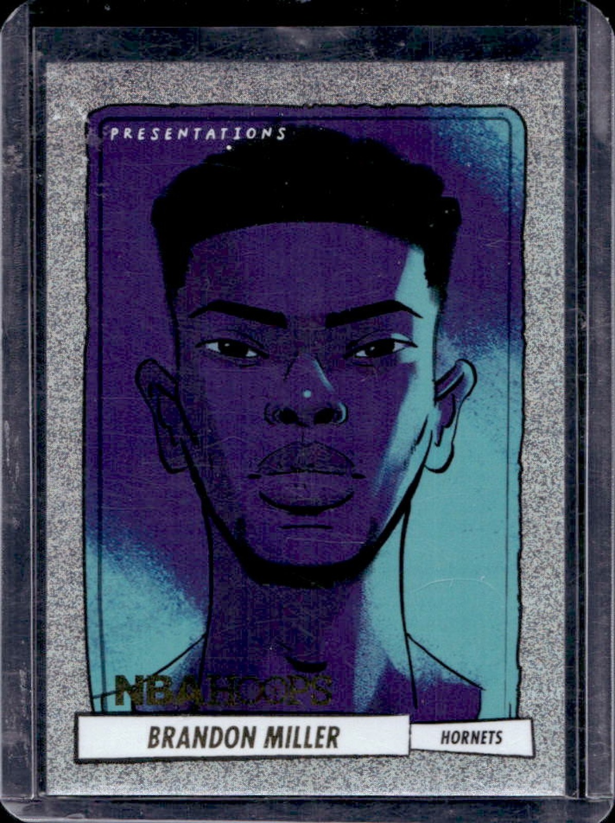 2023-24 Panini Hoops Brandon Miller Presentations Rookie RC #16 Hornets