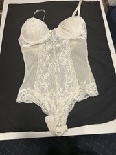 H&M Women’s Bustier Corset Lace Off White  Sz6