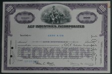 ACF Industries, Incorporation 1968 100 Shares