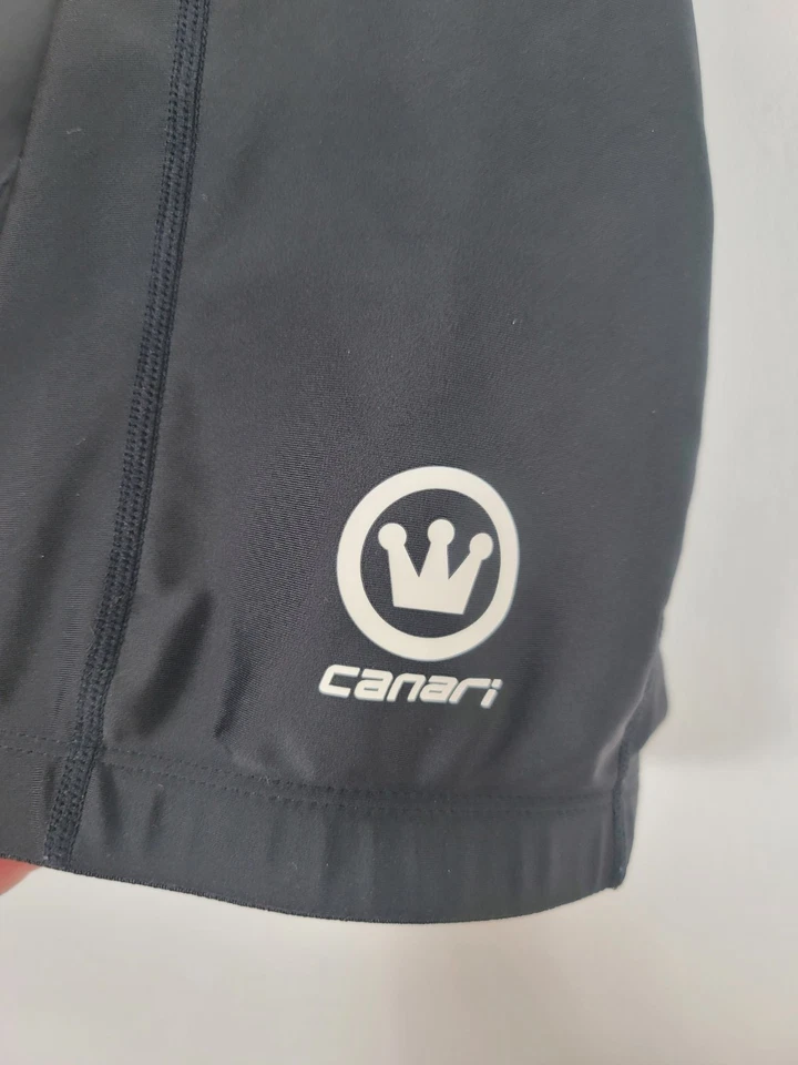 Pantalones Cortos Canari Para Mujer Pequeños Negros Acolchados Ciclismo Bicicleta Equipo Compresión S Bicicleta Foto 2 de 4