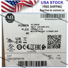 22B-D2P3N104 22BD2P3N104 NEW PLC PowerFlex 40 AC Drive [US Stock RTS]