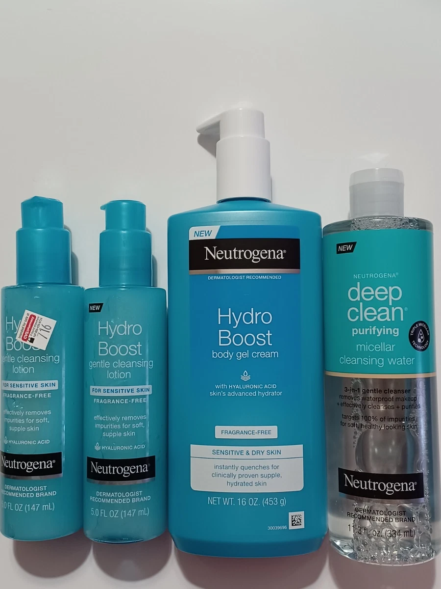 Neutrogena Hydro Boost Body Gel Cream Gentle Cleansing Lotion