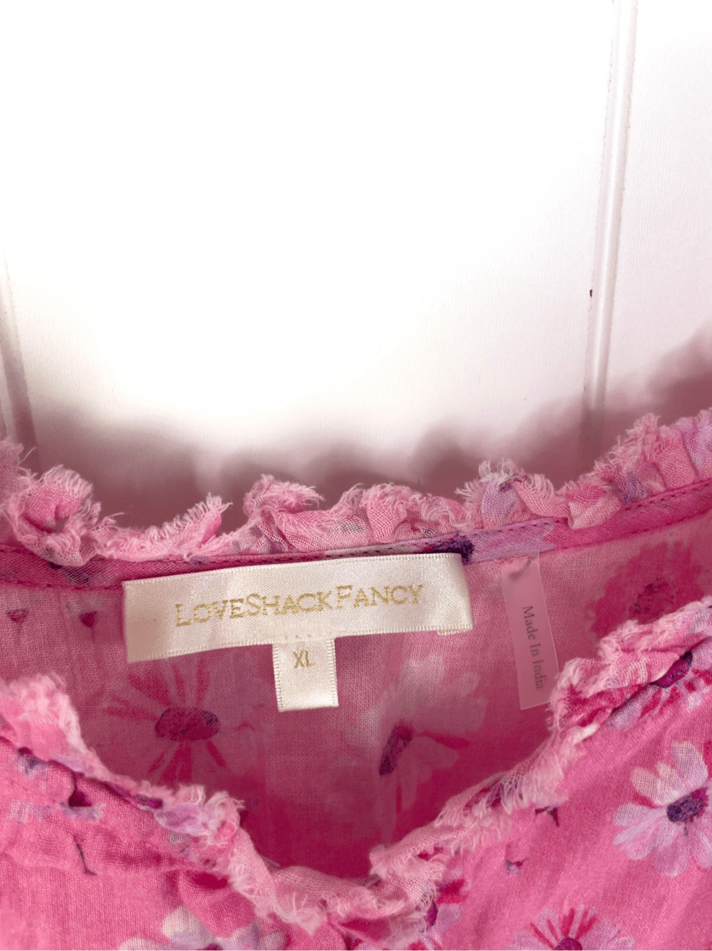 LoveShackFancy Norelli Printed Ruffled Dress Pink… - image 5