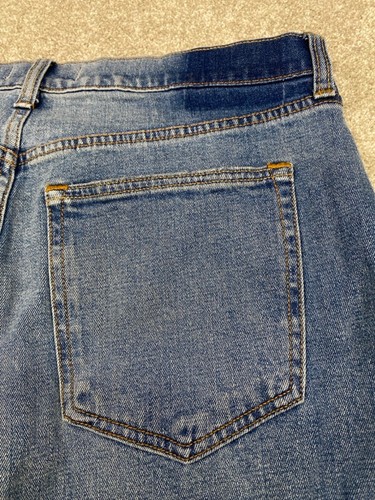 Abercrombie & Fitch Jeans Womens 32x24 Blue Denim Ankle Straight Ultra High Rise - Picture 9 of 9