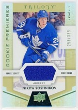 2017-18 Upper Deck Trilogy Hockey Nikita Soshnikov Jersey Relic Green /399 #73