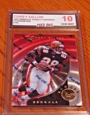 COREY DILLON Rookie***1997 PINNACLE Platinum RED***GEM Mint 10**BENGALS**Mad DOG