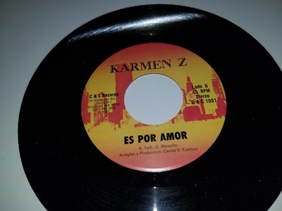 KARMEN Z Es Por Amor  C & C 1001 45 VINYL 7'' LATIN FUNKISH DISCO