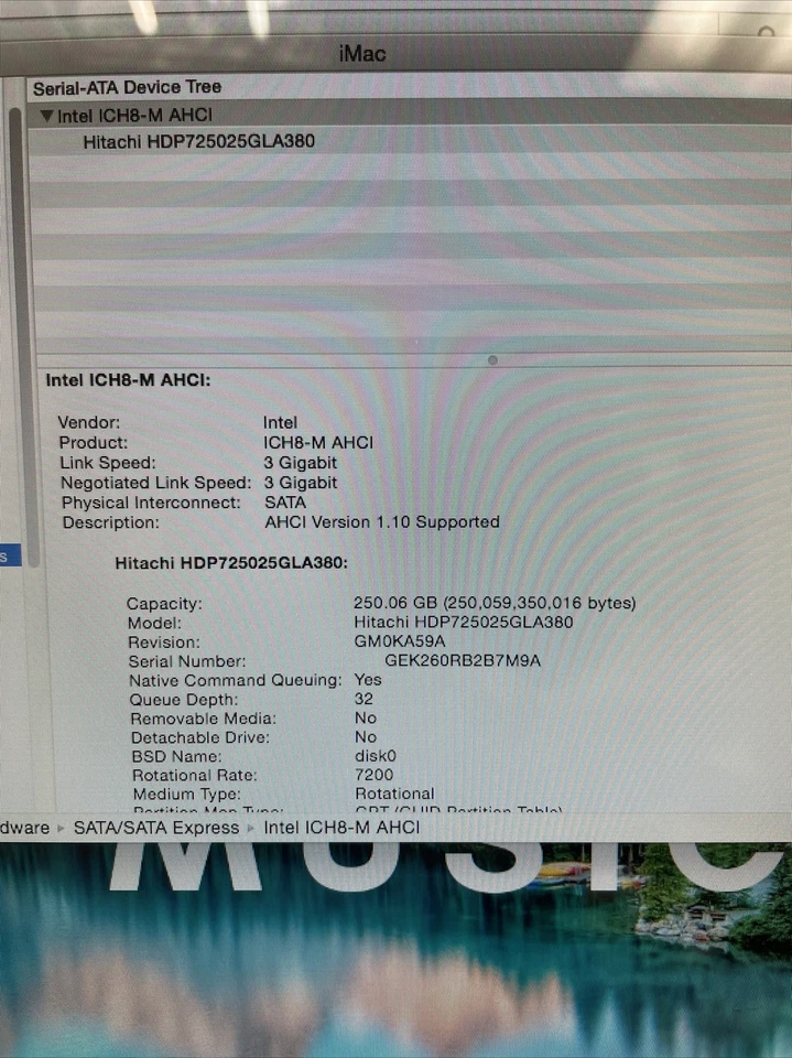Nice ~ Apple iMAC A1224 Mid-2008 20" Intel Core 2 Duo 2.4G 4GB 250G OSX 10.10.5 - Image 4 of 4