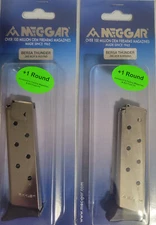 Lot of 2 - MecGar Bersa Thunder 380acp 8 Round Magazine Nickel #MGBT3808N - NEW