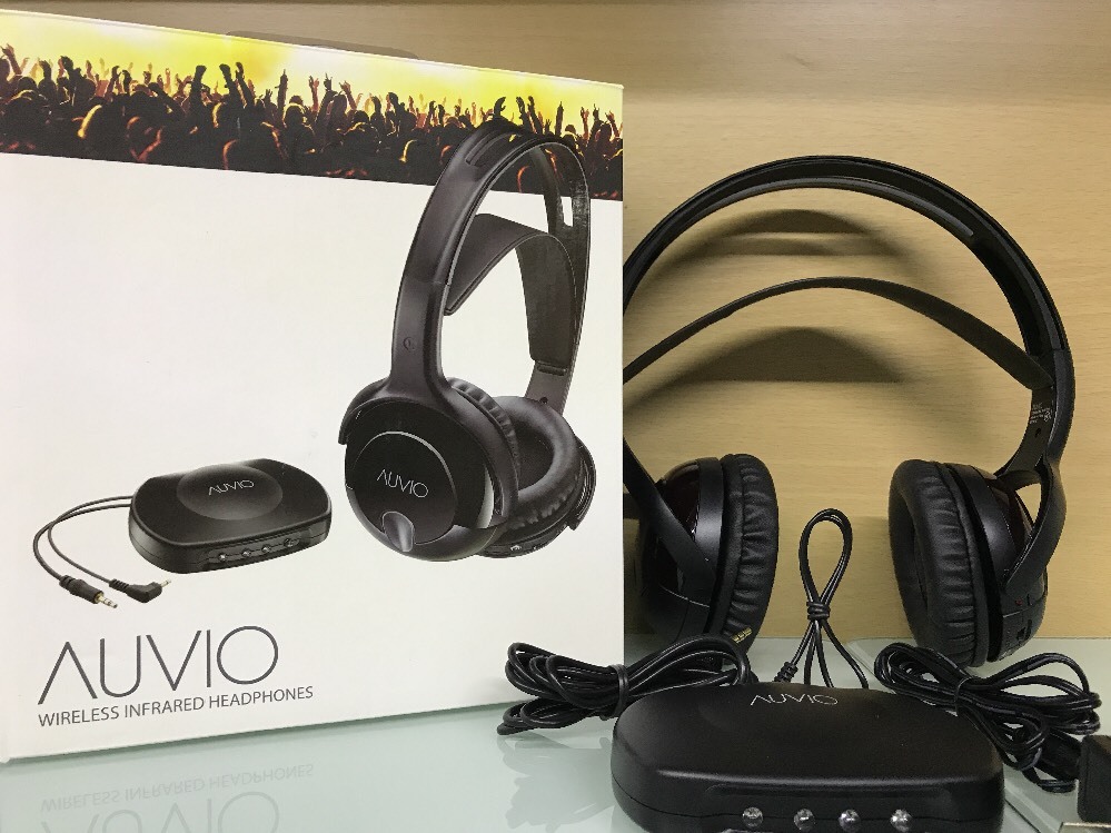 Auvio 3301722 Wireless Infrared Headphones Rechargeable HDTV