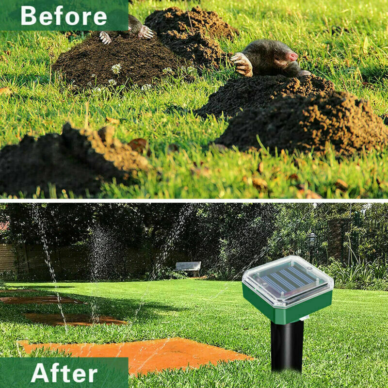 4/8/12 Solar Maulwurfschreck Wühlmausschreck Maulwurf - Foto 12