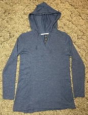 RBX Hoodie Womens Small Blue Active Pullover Long Sleeve Sweatshirt Workout