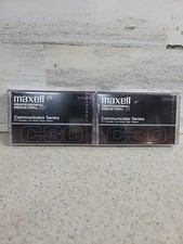 2 Maxell Professional Industrial P/I Communicator Series C30 Cassette Tapes New