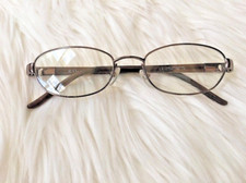 Authentic Christian Dior CD 3595 19s Eyeglasses Sz 50 mm Brown Oval Metal Frame