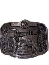 Vintage 1939 1989 Farmall M 50th Anniversary Farm Belt Buckle 768 Of 5000 New
