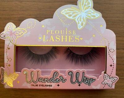 Plouise Wander Wisp Falsche Wimpern Schwarz Brandneu 