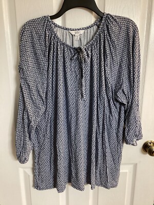 Croft & Barrow Womens Long Sleeved Blouse - 2X