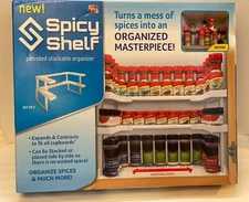 Spicy Shelf Cabinet Spice Rack Organizer As Seen On TV Stackable Organizer NIB