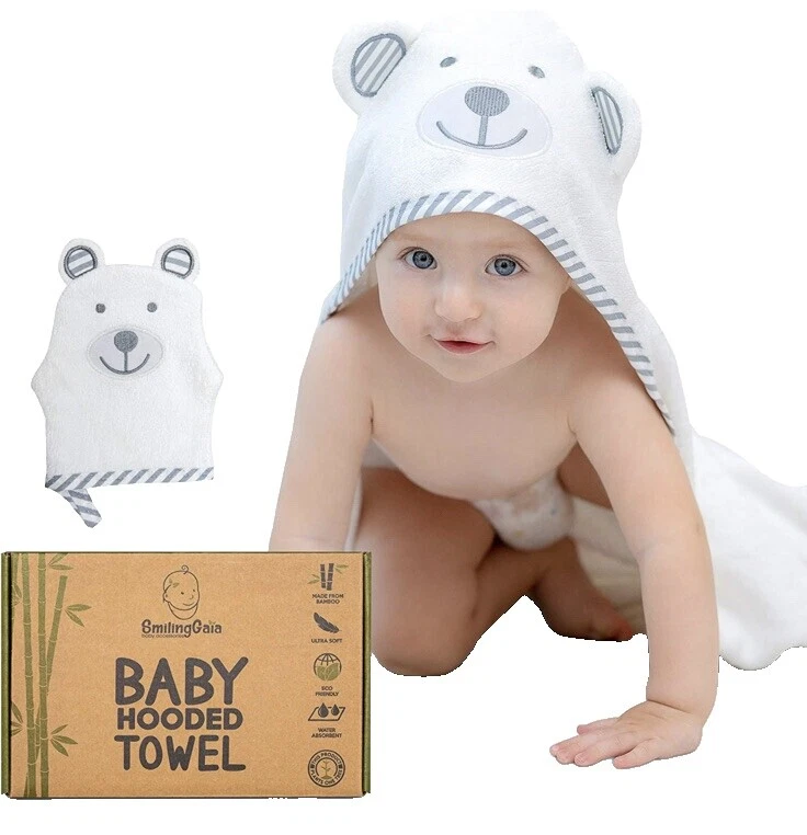 White Jungle Baby Towels & Washcloths