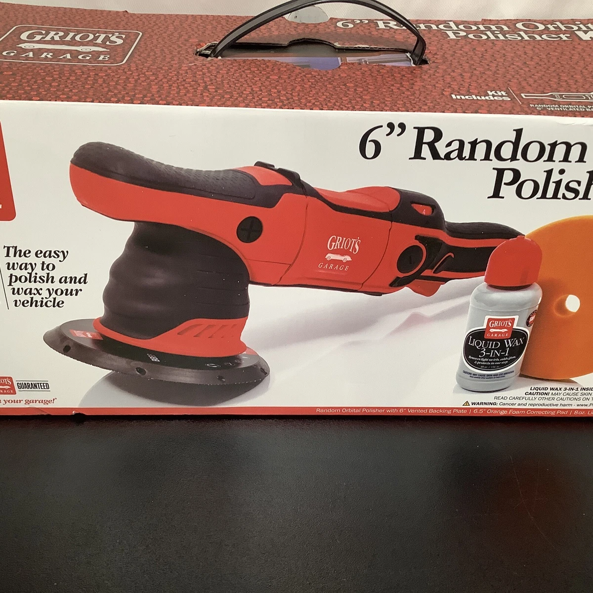 Griot's Garage G9 6 Random Orbital Polisher With 5 Inch Backing